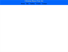 Tablet Screenshot of christineboyce.com